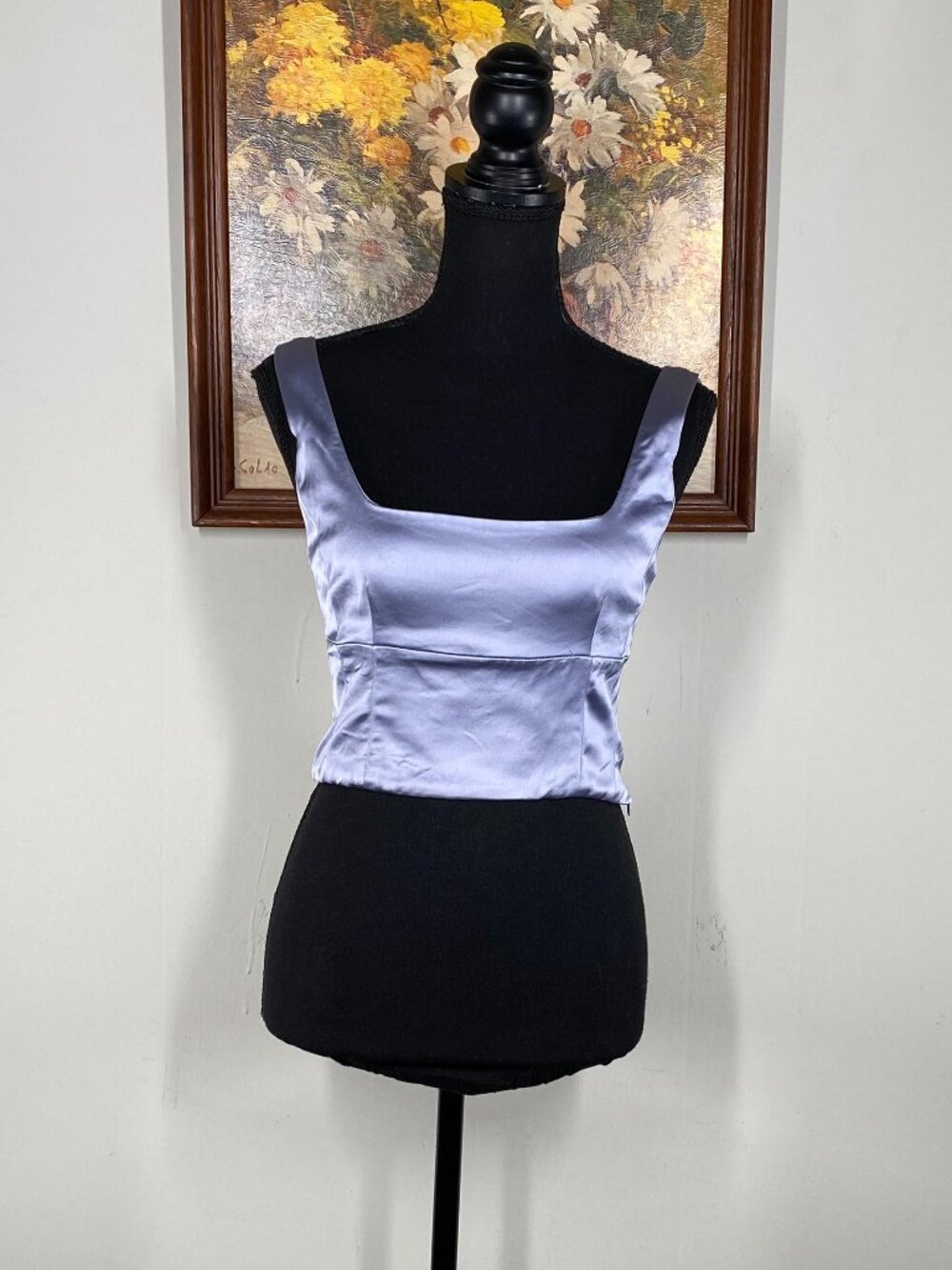Wilfred Satin Bustier Tank Top Women's XS Purple Shine Bustier Casual